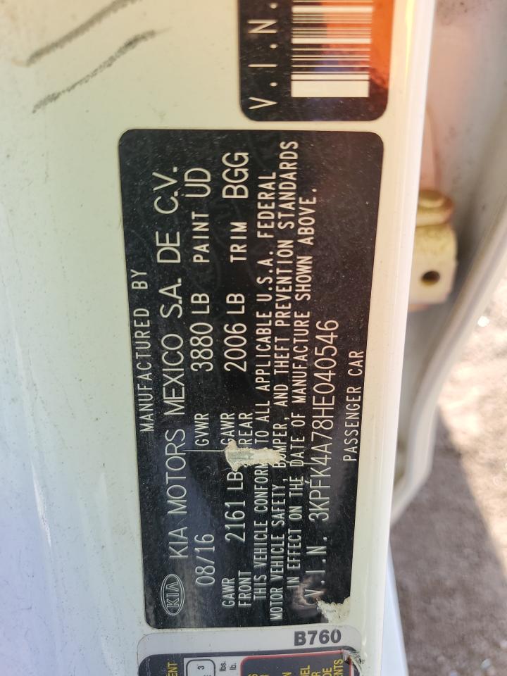 2017 Kia Forte Lx VIN: 3KPFK4A78HE040546 Lot: 67938425