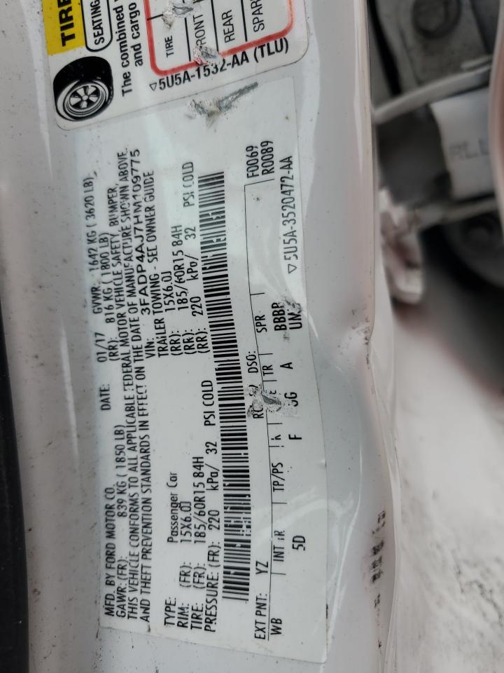 3FADP4AJ7HM109775 2017 Ford Fiesta S