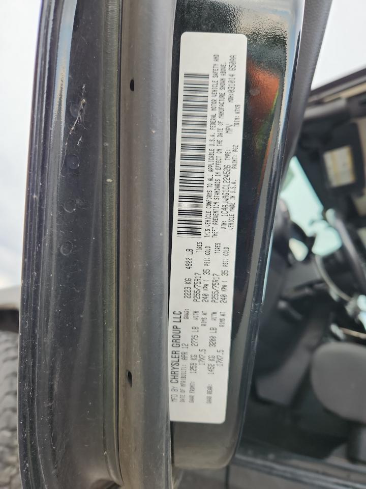 2012 Jeep Wrangler Sport VIN: 1C4AJWAG1CL224526 Lot: 71076445