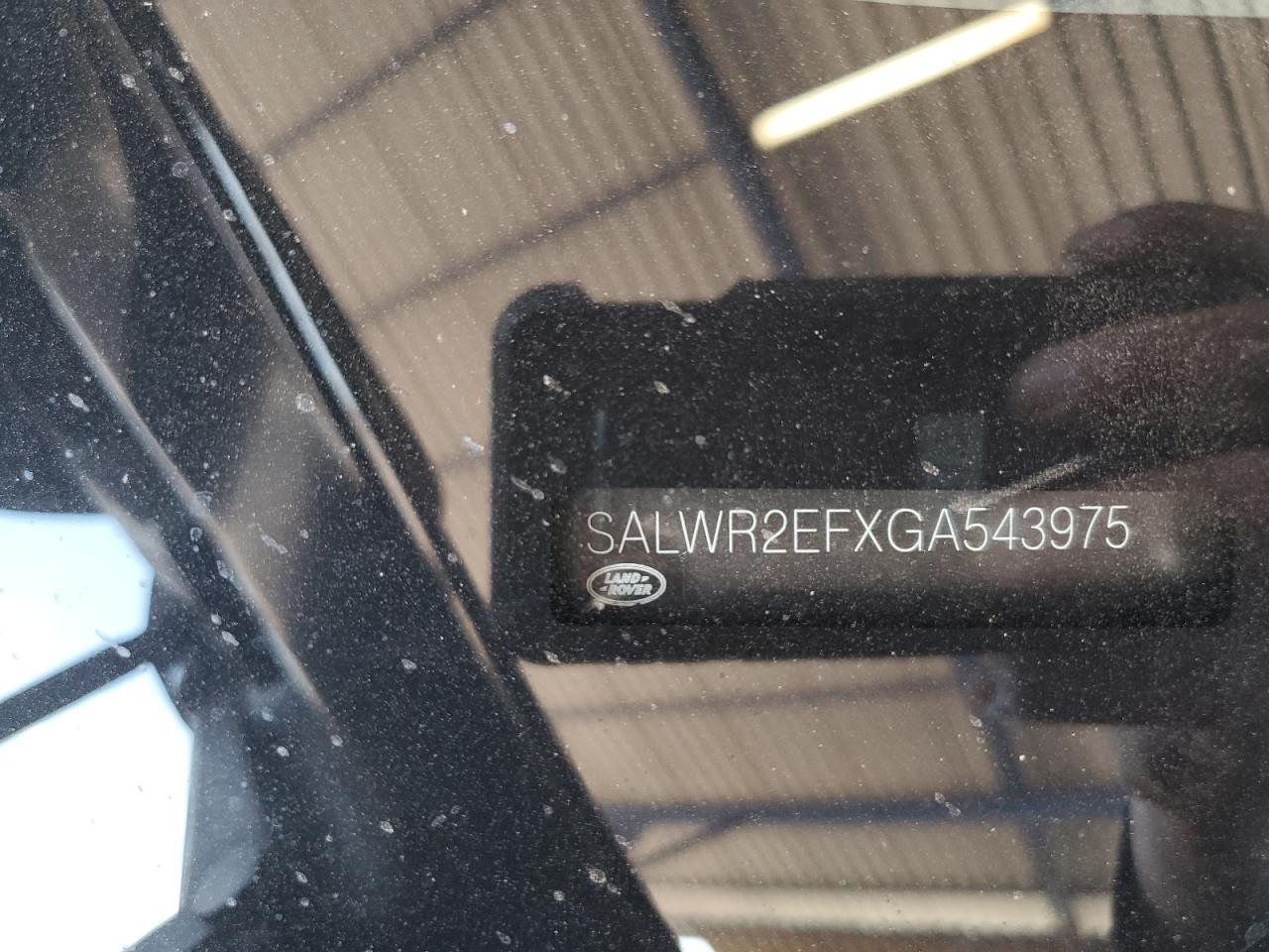 2016 Land Rover Range Rover Sport Sc VIN: SALWR2EFXGA543975 Lot: 67954045