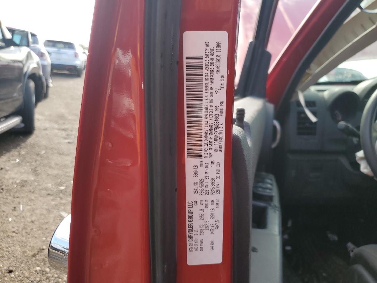 2011 Dodge Nitro Heat VIN: 1D4PU4GX7BW564003 Lot: 92051485
