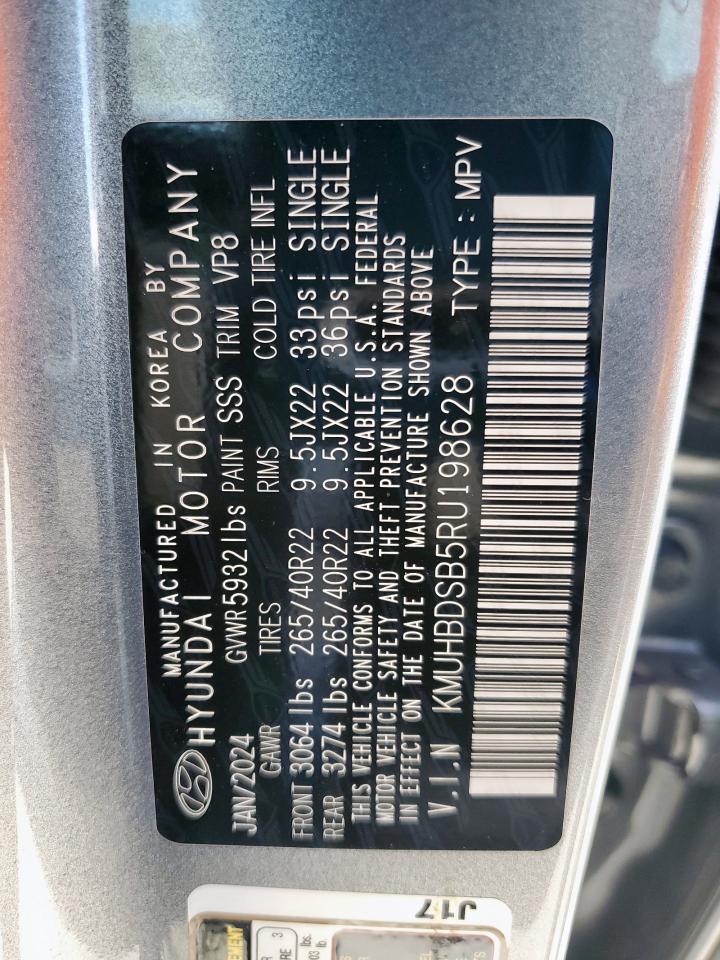 2024 Genesis Gv80 Base VIN: KMUHBDSB5RU198628 Lot: 68378615