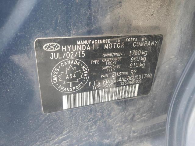 2016 HYUNDAI ELANTRA SE  