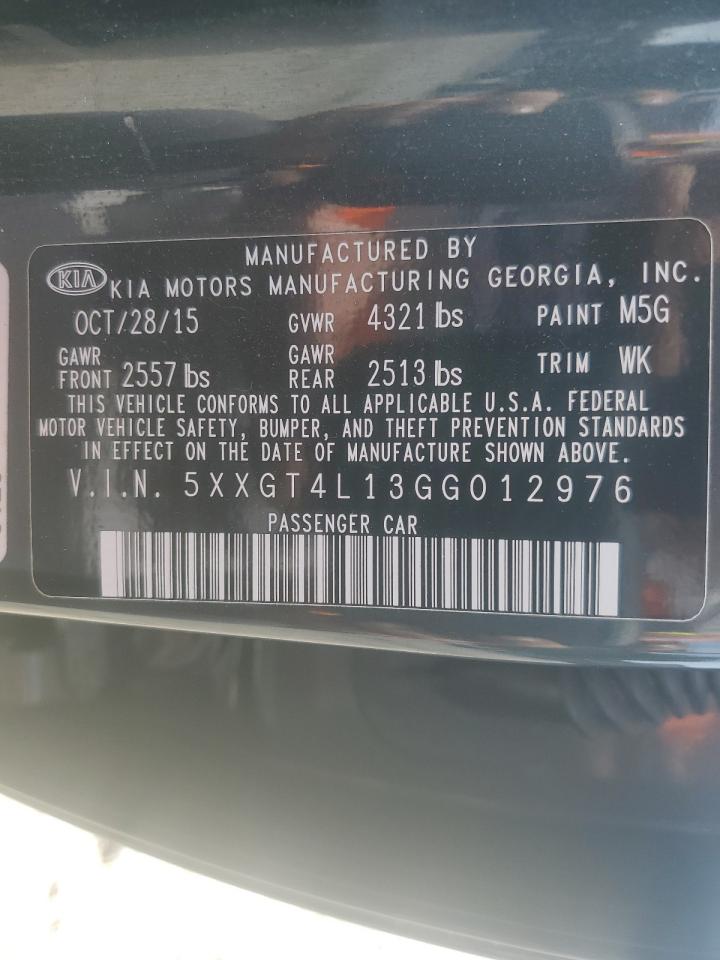 2016 Kia Optima Lx VIN: 5XXGT4L13GG012976 Lot: 70736035