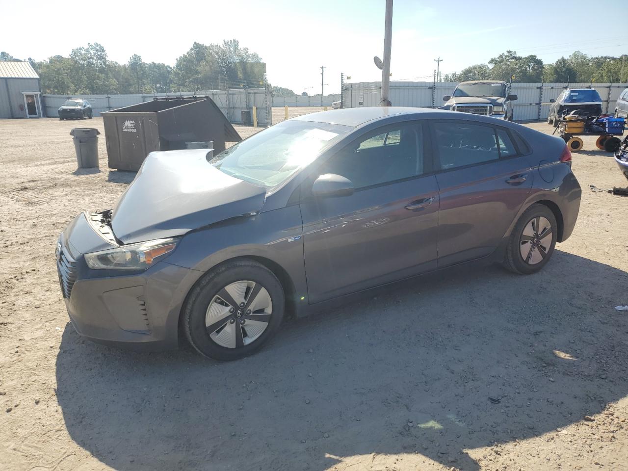 2018 Hyundai Ioniq Blue grey null hybrid KMHC65LC8JU075324 photo #1
