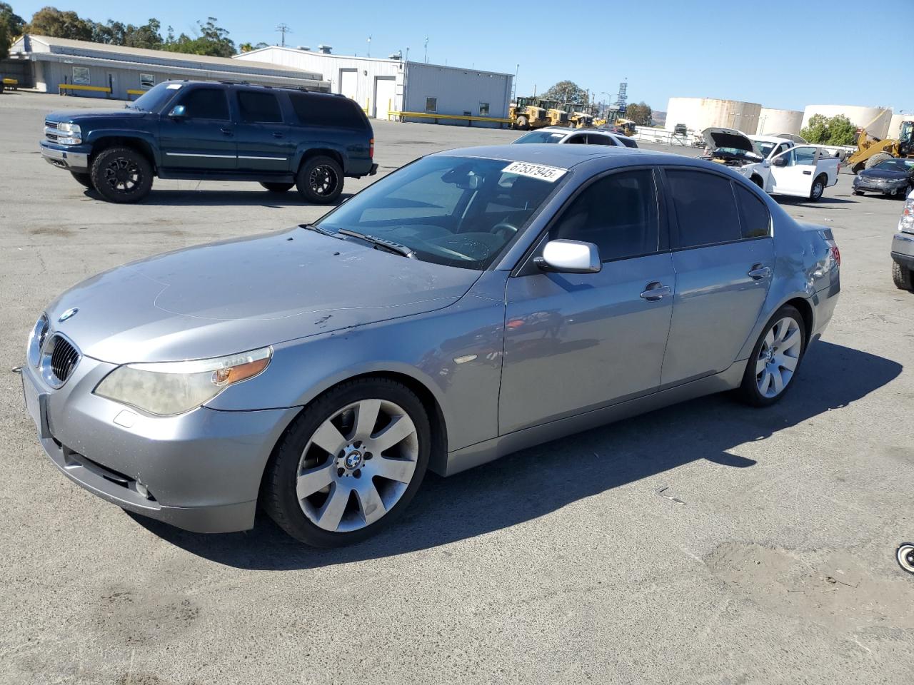 2007 BMW 530 I silver null gas WBANE73517CM53024 photo #1