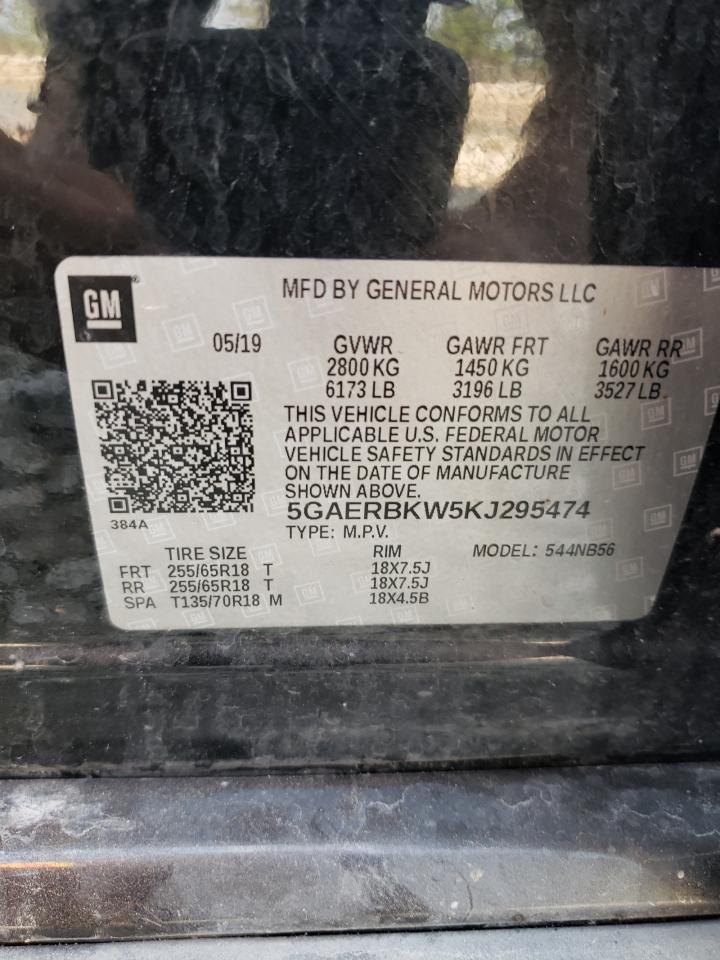 2019 Buick Enclave Essence VIN: 5GAERBKW5KJ295474 Lot: 66908925