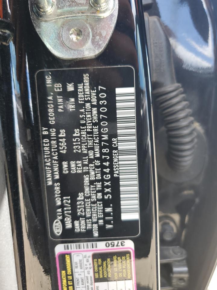 2021 Kia K5 Gt VIN: 5XXG44J87MG070307 Lot: 69760525