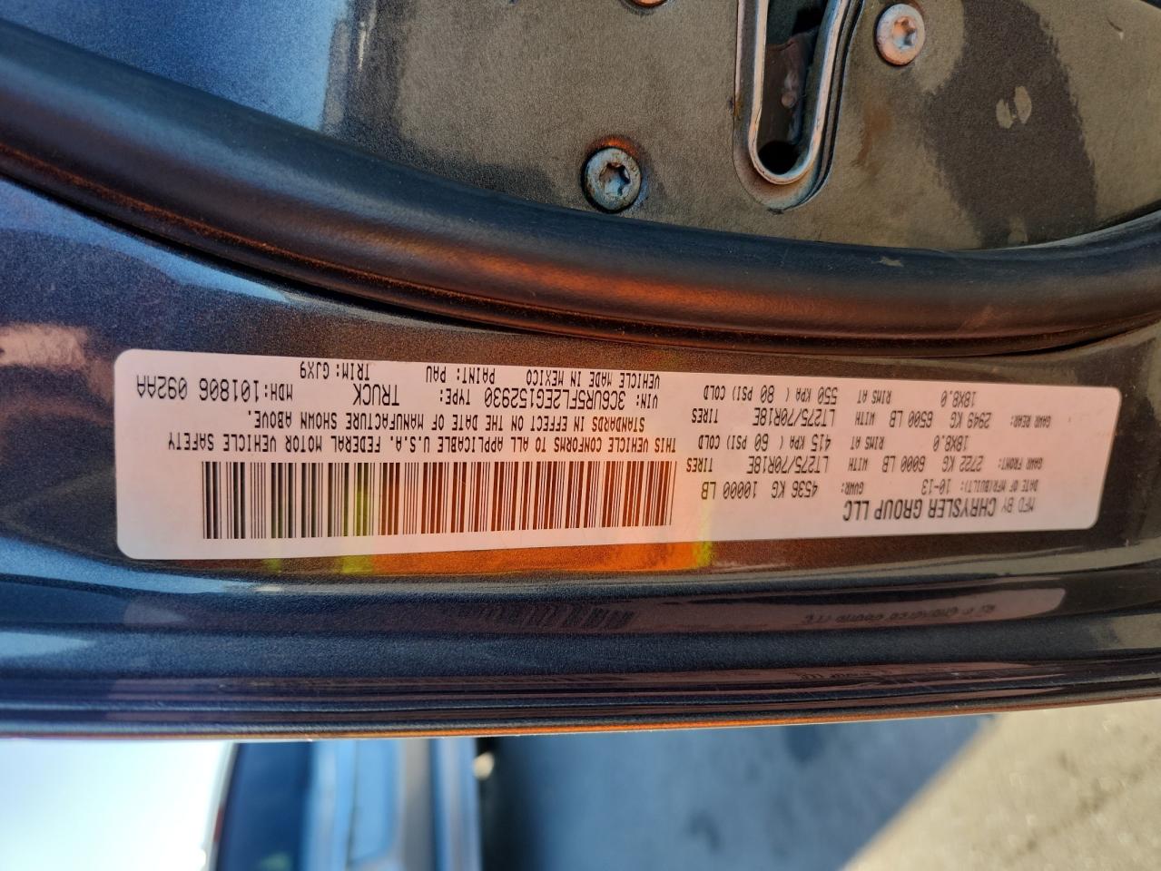 2014 Ram 2500 Laramie VIN: 3C6UR5FL2EG152930 Lot: 68917455