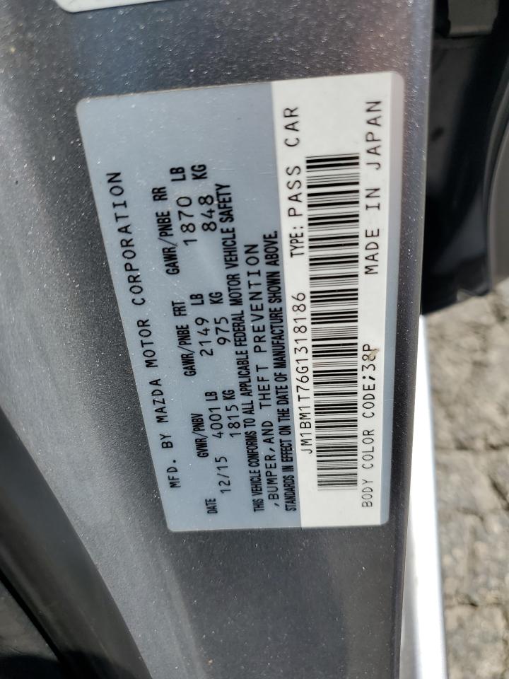 2016 Mazda 3 Sport VIN: JM1BM1T76G1318186 Lot: 68704465