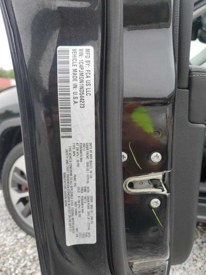 2022 Jeep Cherokee Limited VIN: 1C4PJMDN1ND544273 Lot: 67236295