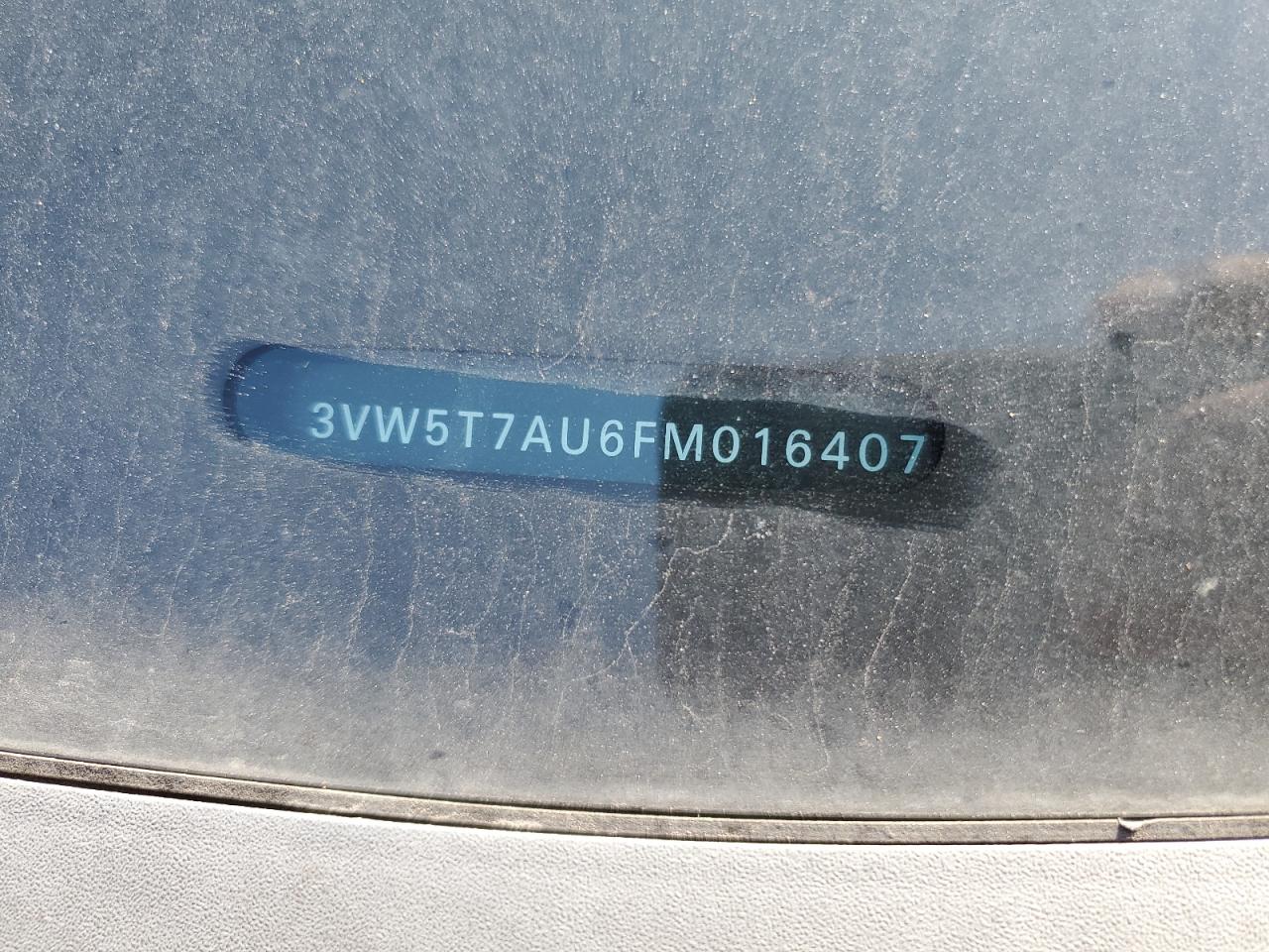 2015 Volkswagen Gti VIN: 3VW5T7AU6FM016407 Lot: 83819055