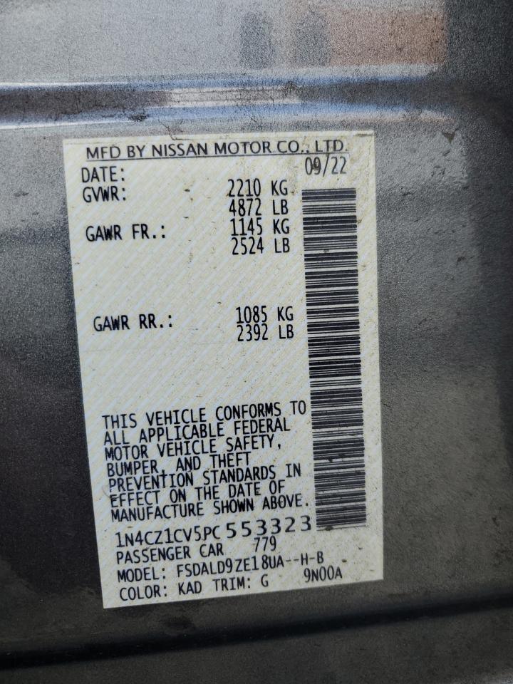 2023 Nissan Leaf Sv Plus VIN: 1N4CZ1CV5PC553323 Lot: 70757735