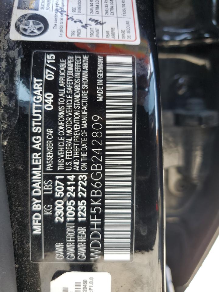 2016 Mercedes-Benz E 350 VIN: WDDHF5KB6GB242809 Lot: 69151145