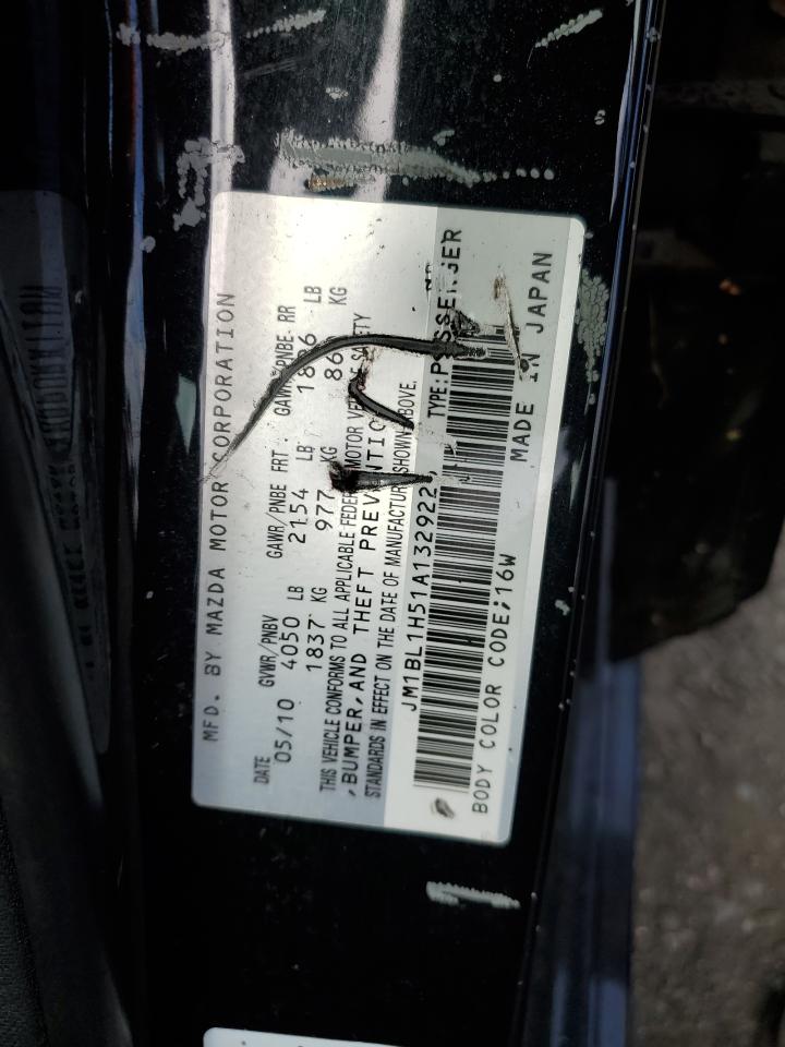 2010 Mazda 3 S VIN: JM1BL1H51A1329226 Lot: 71037285