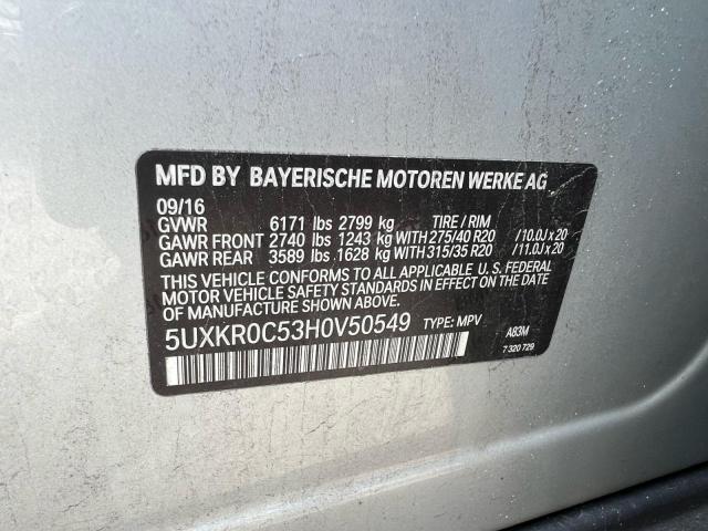 2017 BMW X5 XDRIVE35I  