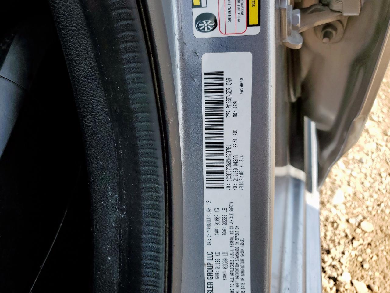 2013 Dodge Avenger Sxt VIN: 1C3CDZCB0DN623781 Lot: 69807995