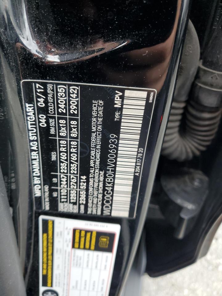 2017 Mercedes-Benz Glc 300 4Matic VIN: WDC0G4KB0HV006939 Lot: 69030915