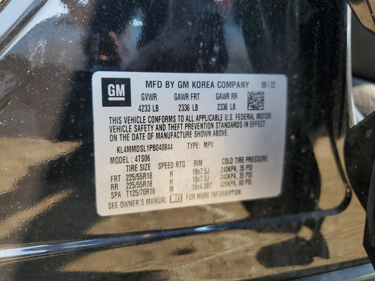 2023 Buick Encore Gx Select VIN: KL4MMDSL1PB040844 Lot: 67625635