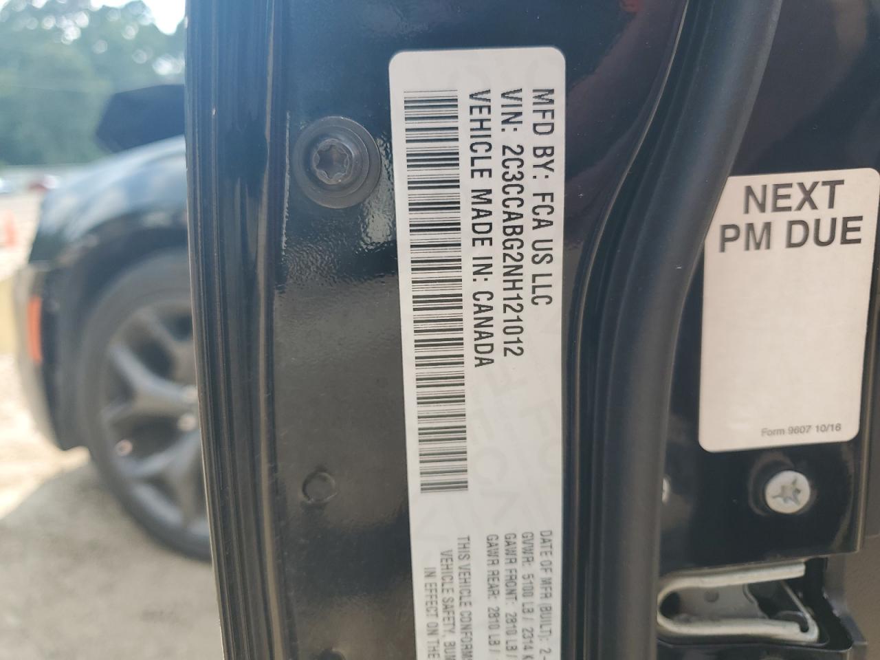 2022 Chrysler 300 S VIN: 2C3CCABG2NH121012 Lot: 69897155