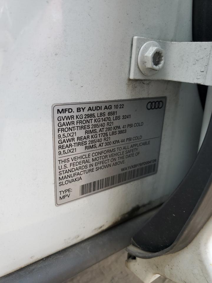 2023 Audi Q7 Prestige VIN: WA1VXBF79PD004126 Lot: 67811755