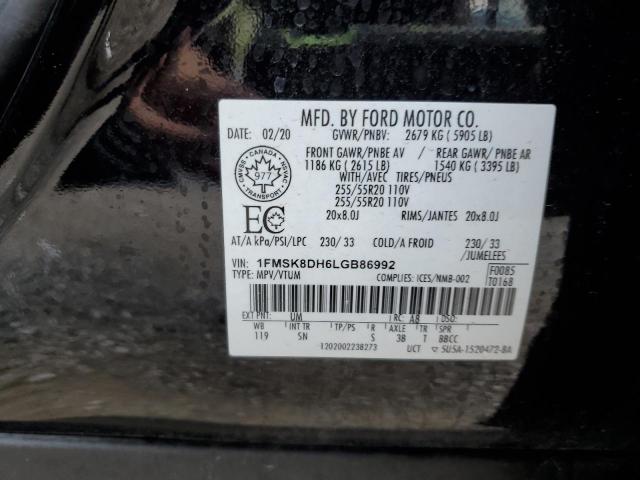 2020 FORD EXPLORER XLT  