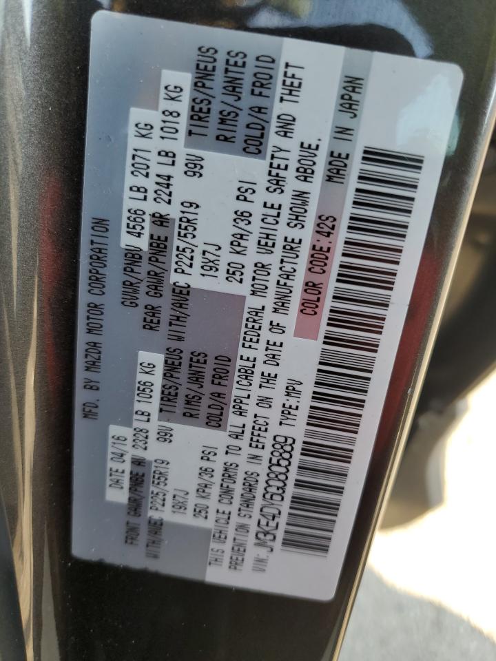 2016 Mazda Cx-5 Gt VIN: JM3KE4DY6G0805889 Lot: 70312545