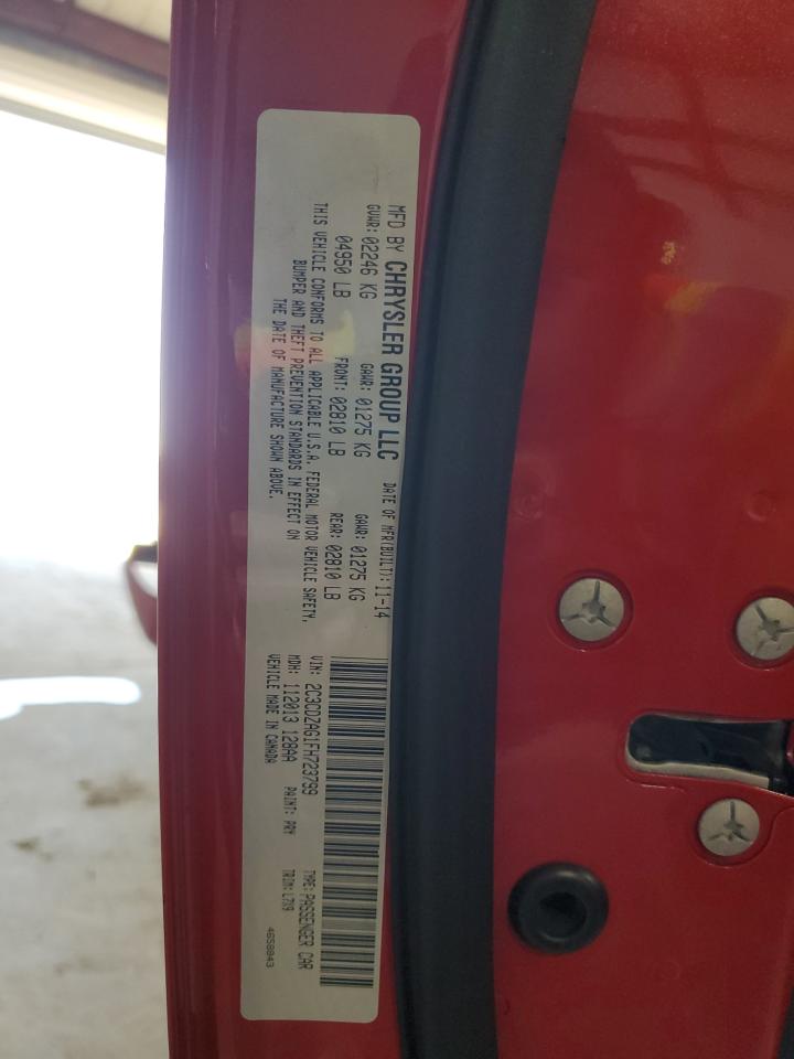 2015 Dodge Challenger Sxt VIN: 2C3CDZAG1FH723799 Lot: 71486595