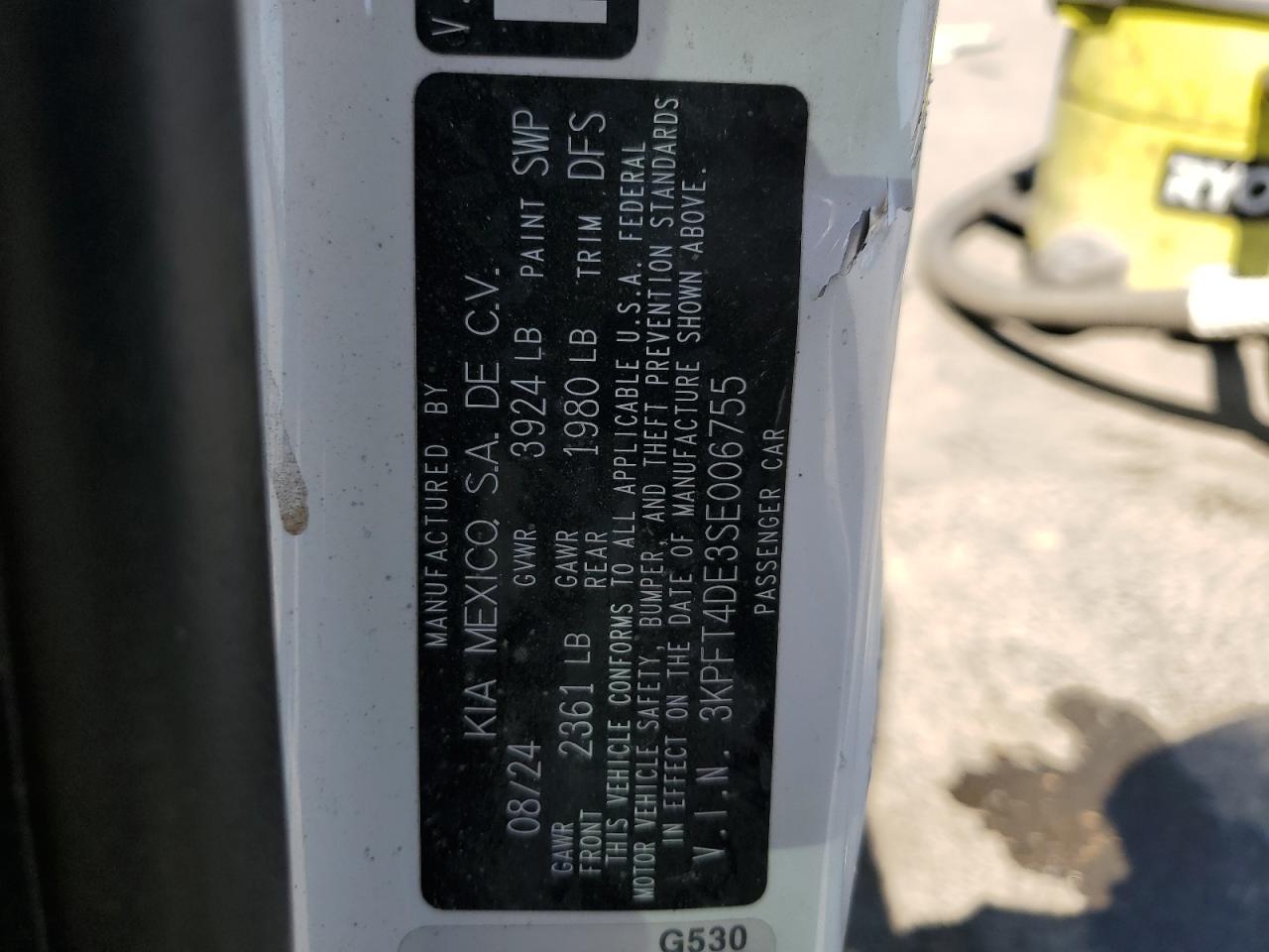 2025 Kia K4 Lx VIN: 3KPFT4DE3SE006755 Lot: 68478105