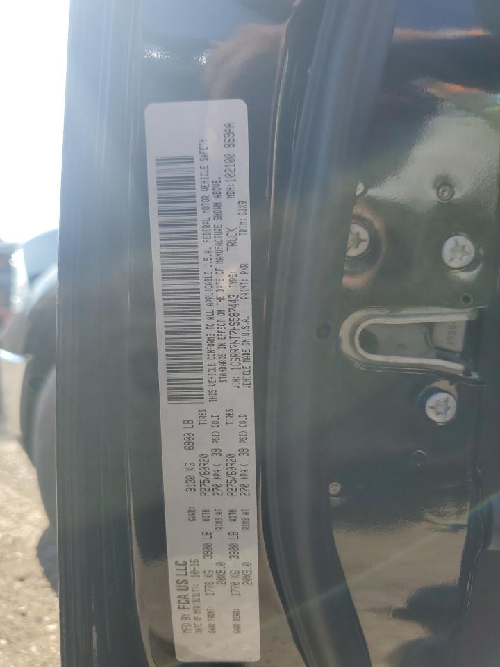 2017 Ram 1500 Laramie VIN: 1C6RR7NT7HS587443 Lot: 70166975