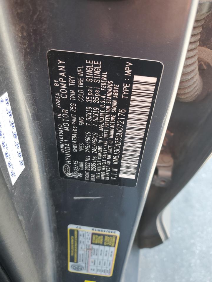 2016 Hyundai Tucson Limited VIN: KM8J3CA25GU072176 Lot: 67894445