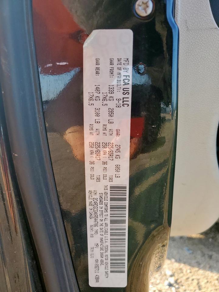 2019 Dodge Grand Caravan Sxt VIN: 2C4RDGCGXKR554470 Lot: 69669605