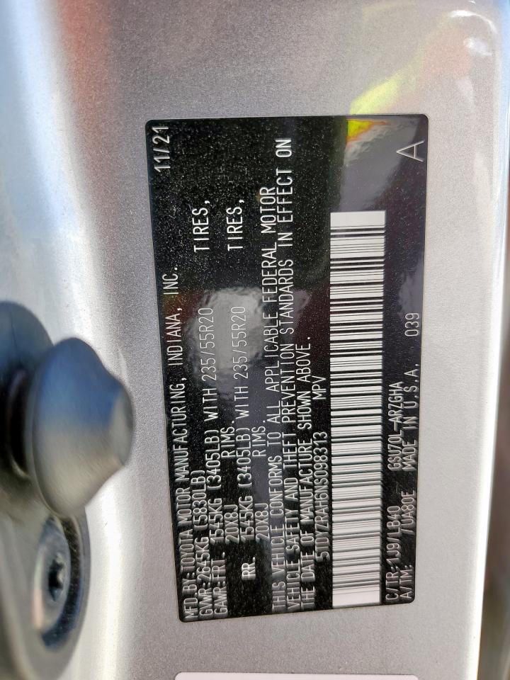 2022 Toyota Highlander Limited VIN: 5TDYZRAH6NS098313 Lot: 70572945