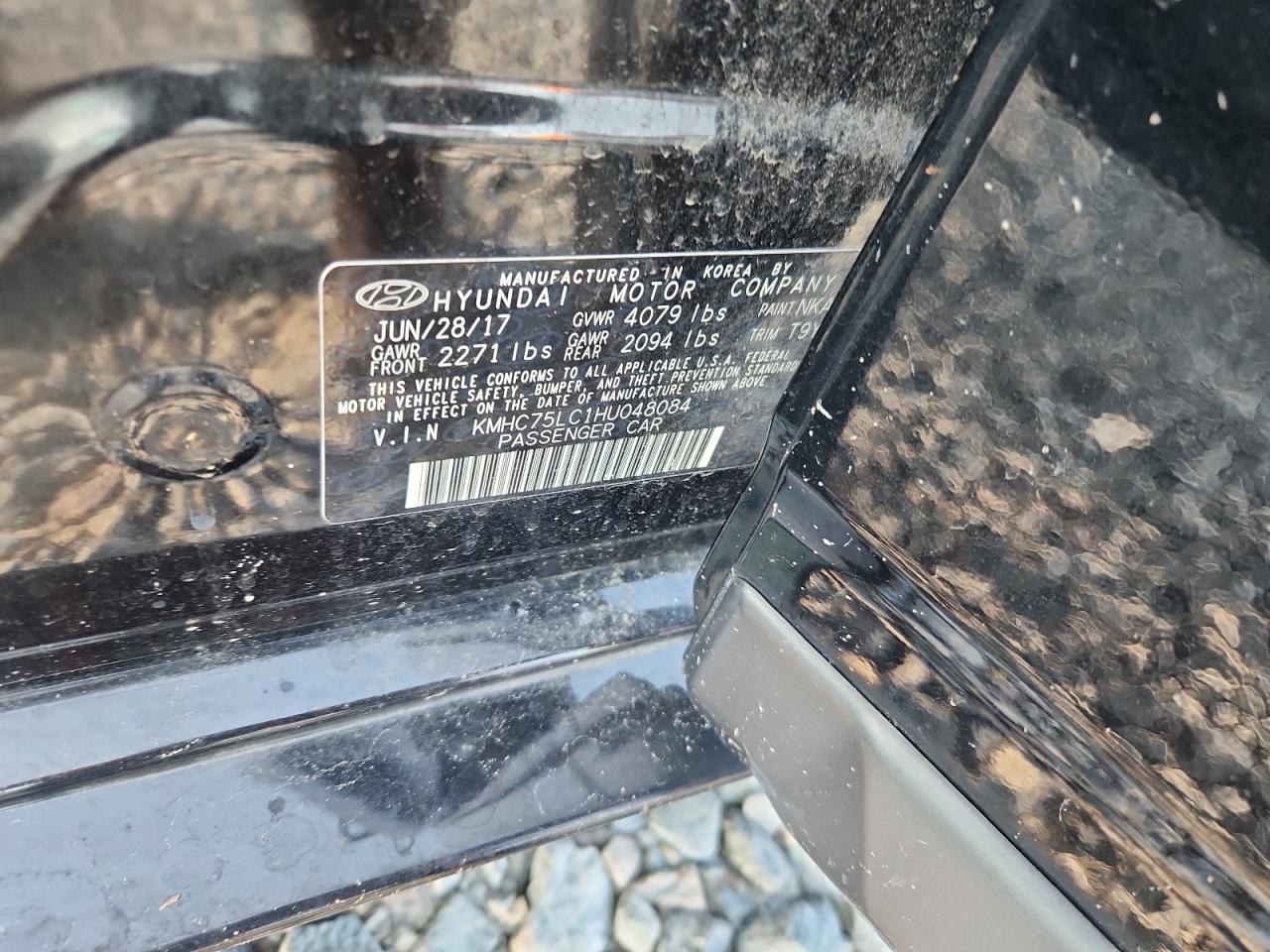 2017 Hyundai Ioniq Sel VIN: KMHC75LC1HU048084 Lot: 69009745