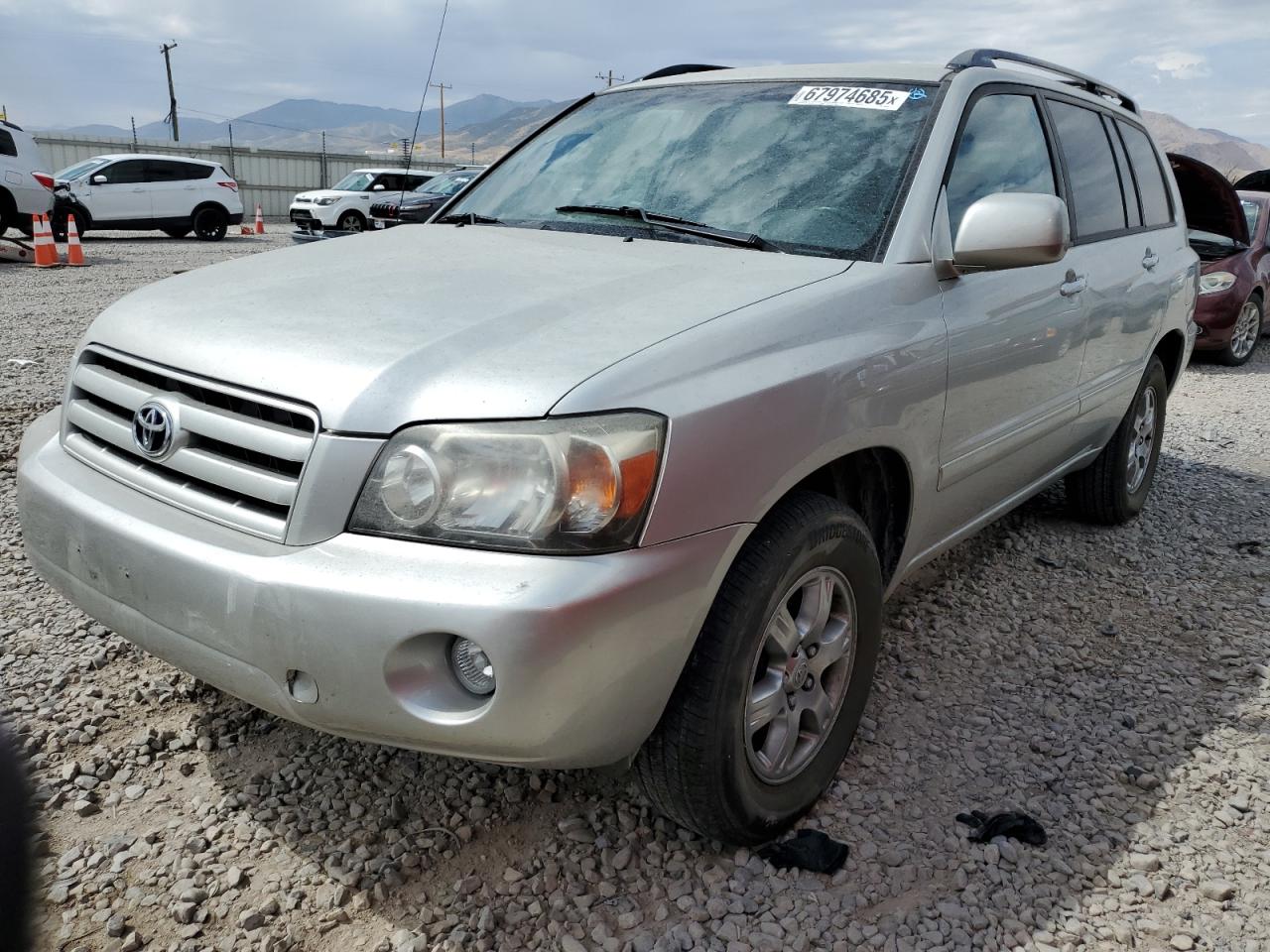 2005 Toyota Highlander grey null gas JTEGD21A050108434 photo #1