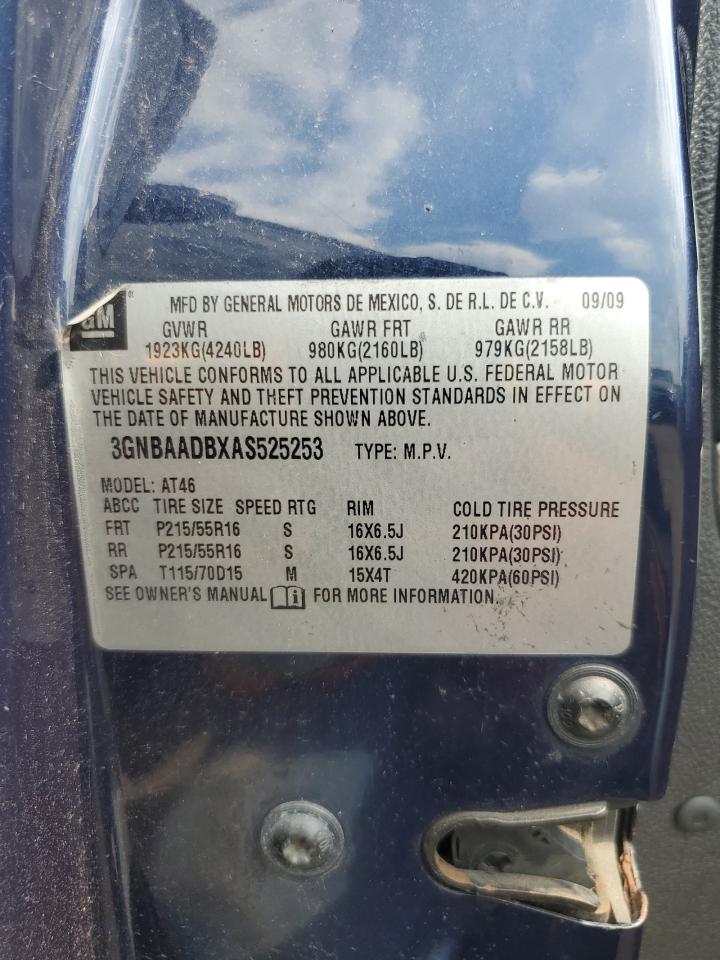 3GNBAADBXAS525253 2010 Chevrolet Hhr Ls