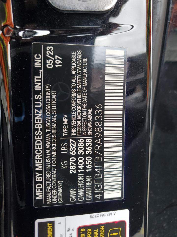 2024 Mercedes-Benz Gle 350 4Matic VIN: 4JGFB4FB7RA988336 Lot: 67451025