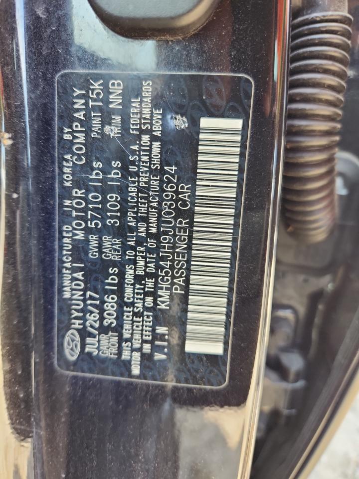 2018 Genesis G90 Ultimate VIN: KMHG54JH9JU039624 Lot: 71069715