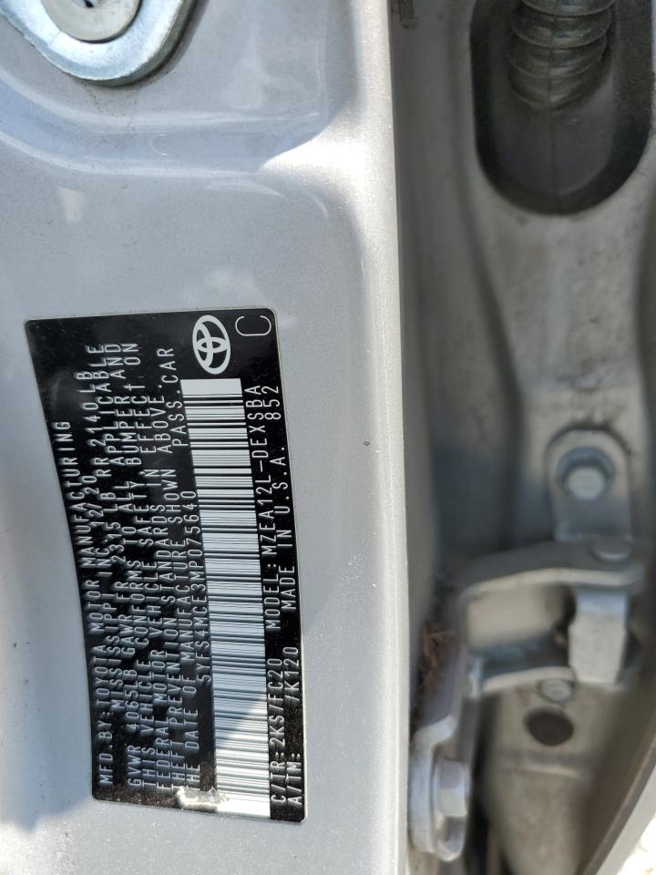 2021 Toyota Corolla Se VIN: 5YFS4MCE3MP075640 Lot: 69183895