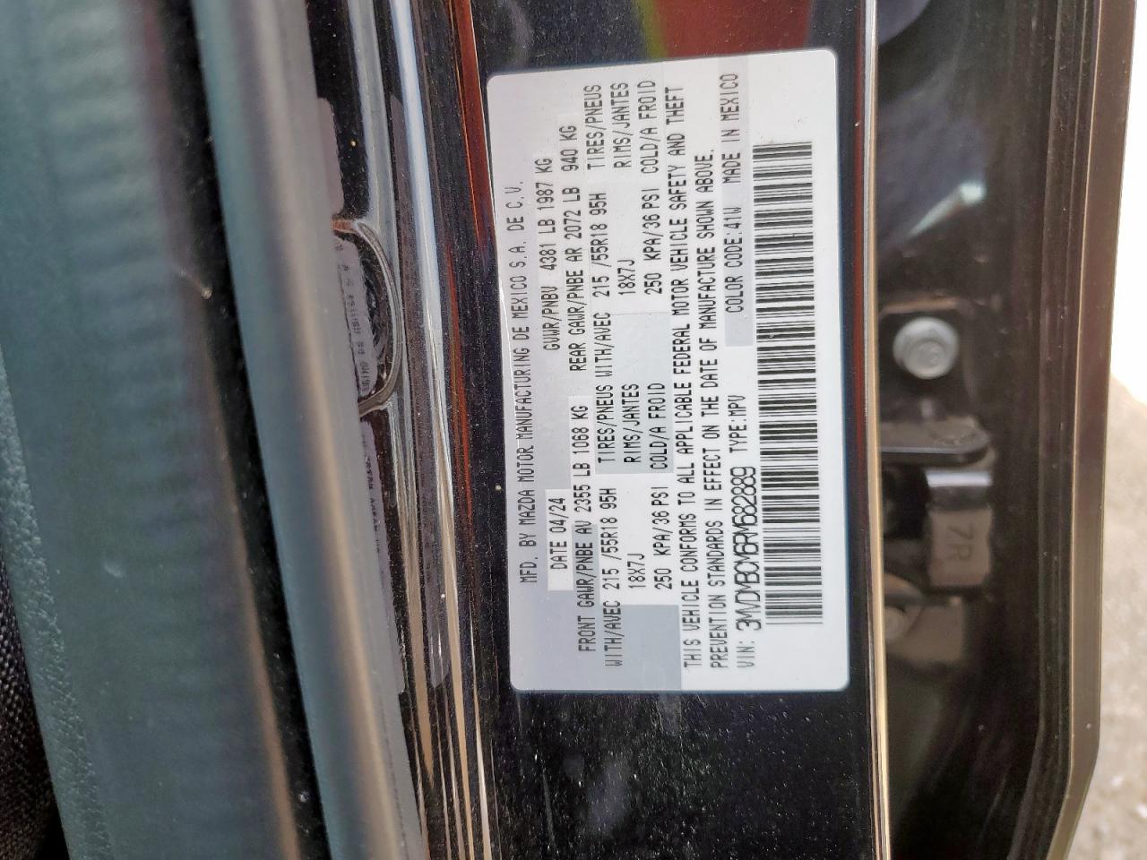 2024 Mazda Cx-30 Preferred VIN: 3MVDMBCM6RM682889 Lot: 68884715