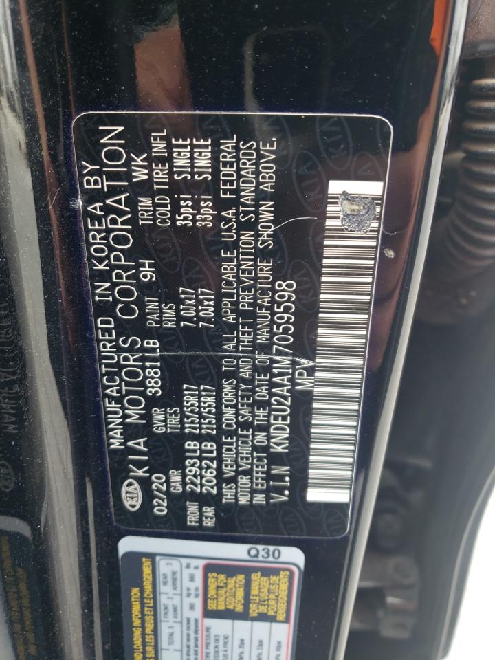 2021 Kia Seltos S VIN: KNDEU2AA1M7059598 Lot: 70349935