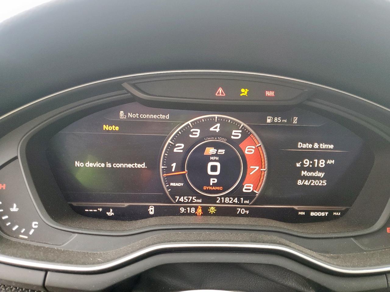 2018 Audi S5 Premium Plus VIN: WAUB4CF56JA129032 Lot: 66847475