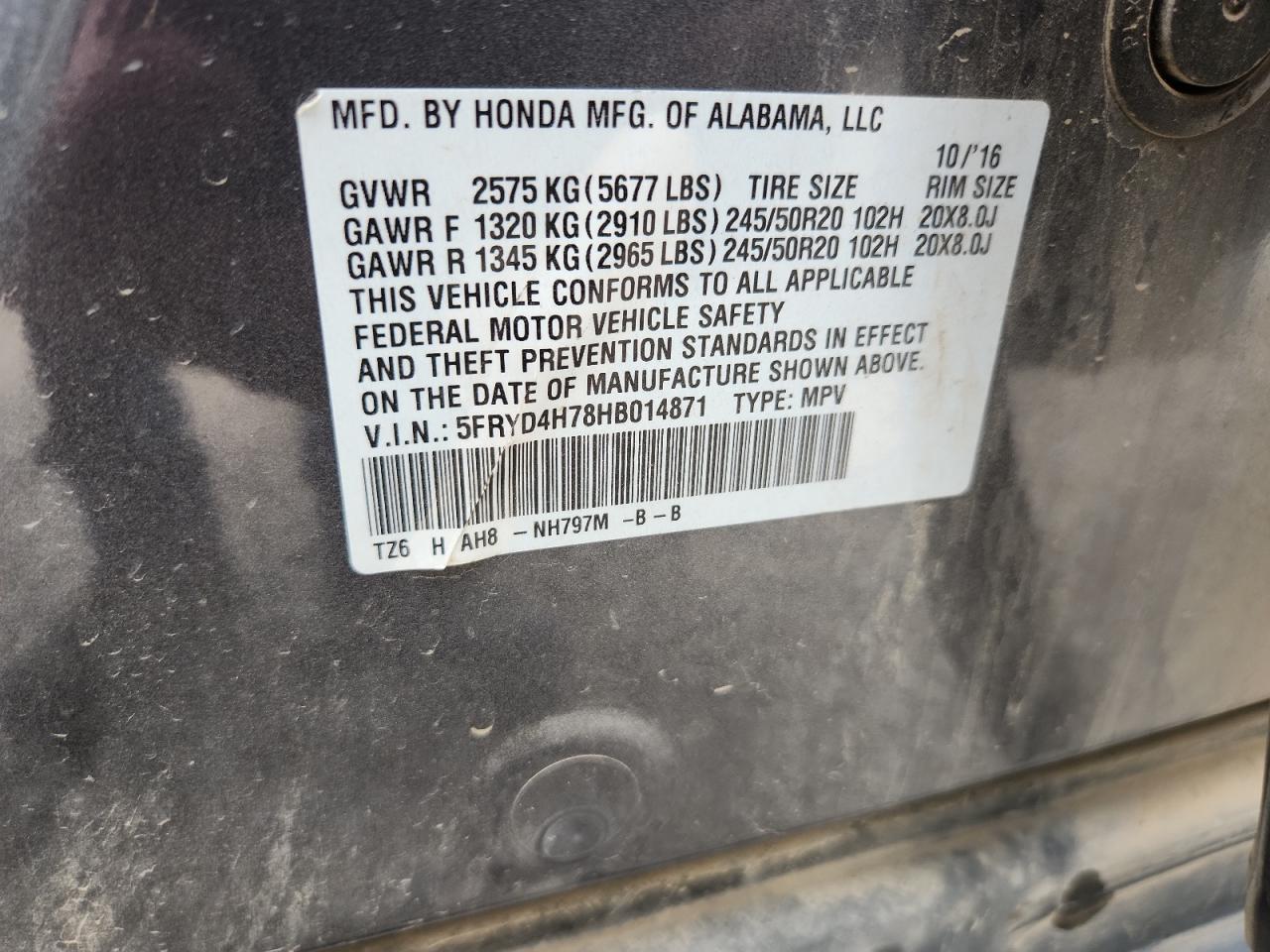 2017 Acura Mdx Technology VIN: 5FRYD4H78HB014871 Lot: 70578895