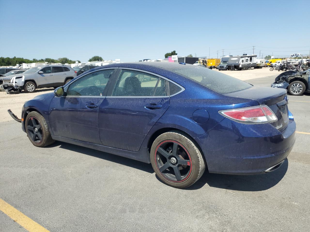 2009 Mazda 6 S blue sedan gas 1YVHP82B395M06747 photo #3
