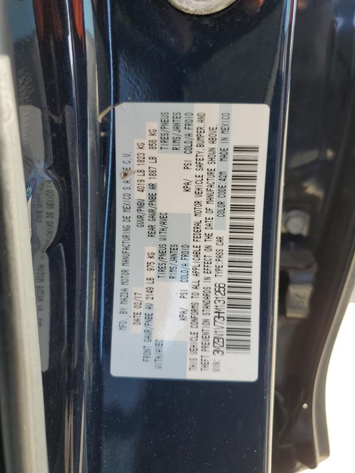2017 Mazda 3 Touring VIN: 3MZBN1V73HM131256 Lot: 70214535