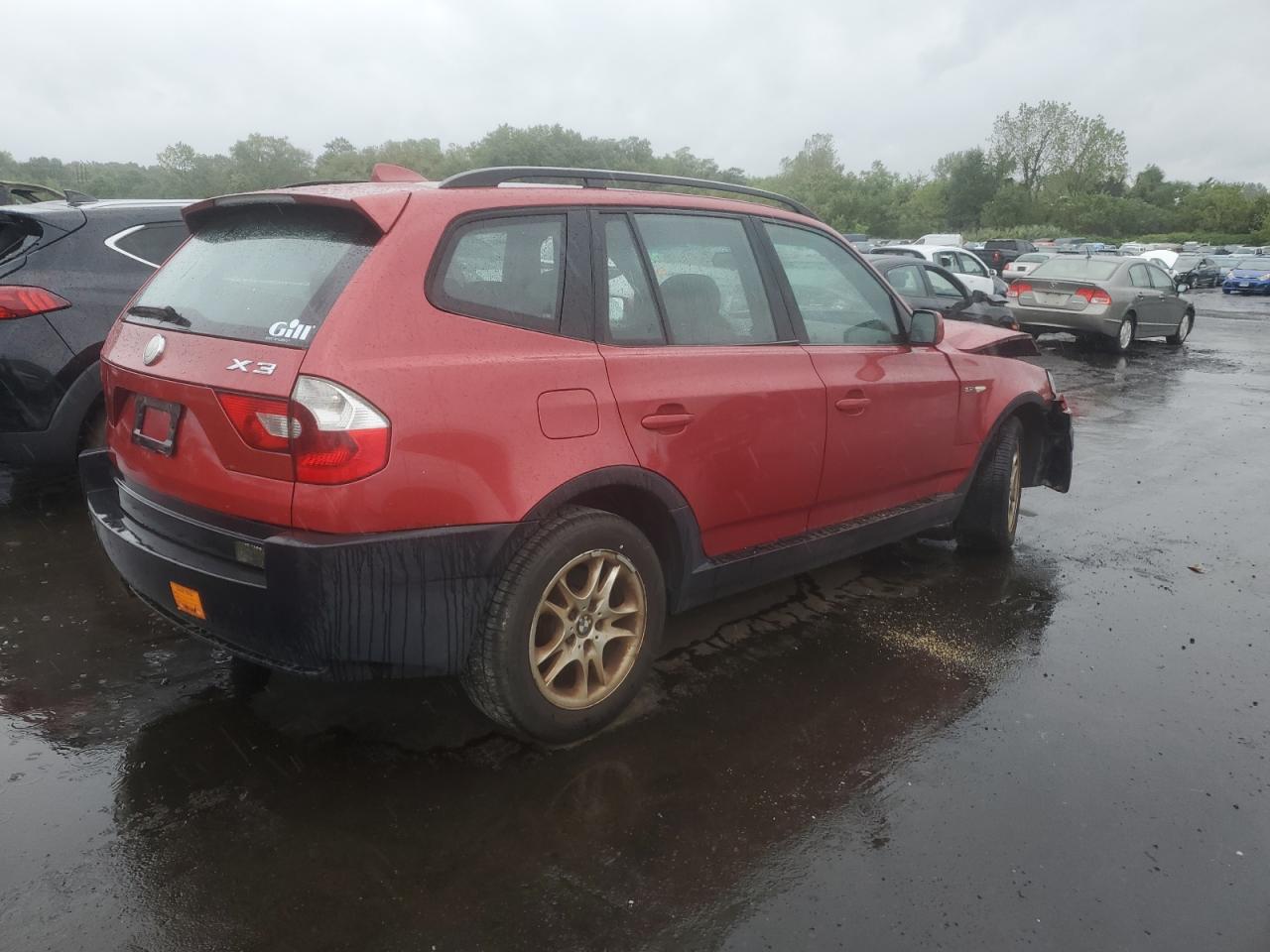2004 BMW X3 2.5I red null gas WBXPA73464WC38561 photo #4