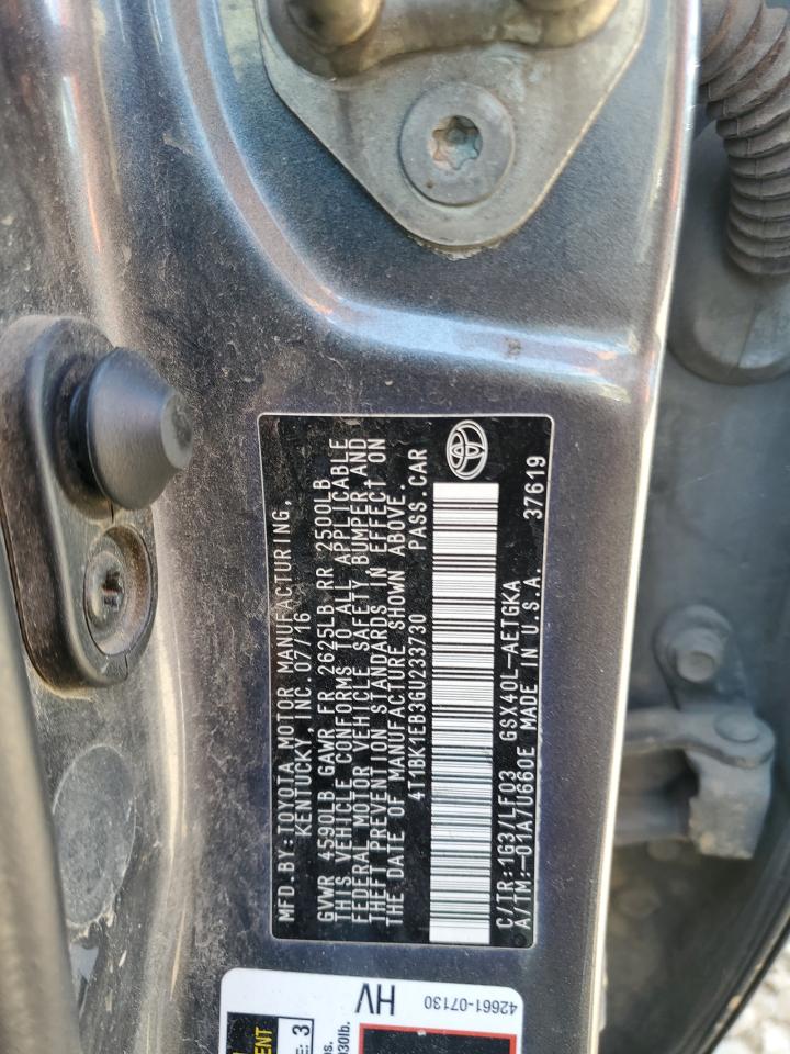 2016 Toyota Avalon Xle VIN: 4T1BK1EB3GU233730 Lot: 64101775