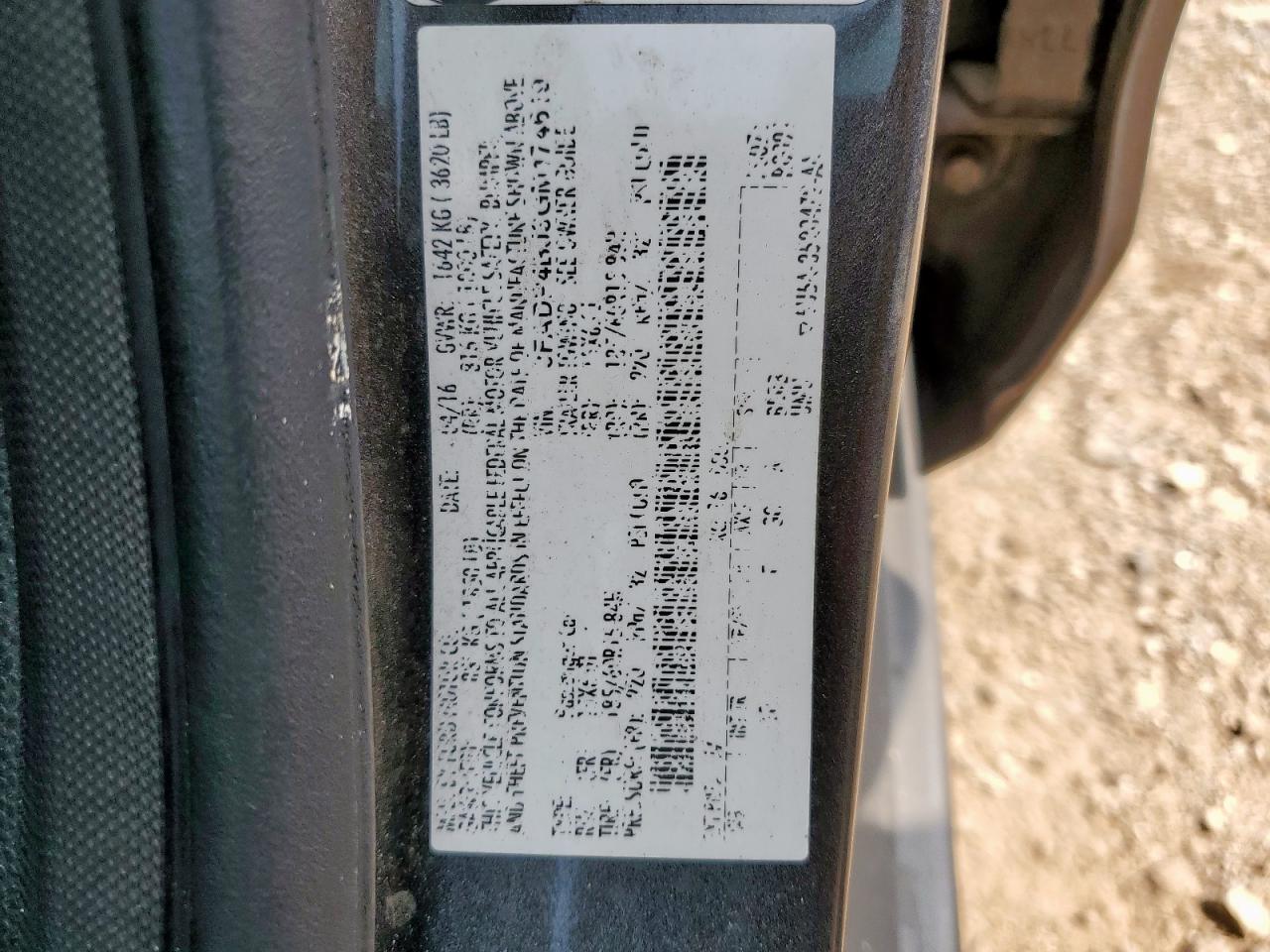 3FADP4BJ3GM174619 2016 Ford Fiesta Se