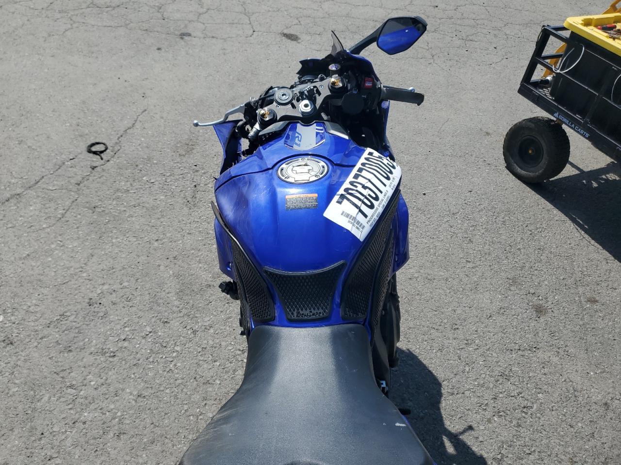 2021 Yamaha Yzfr1 VIN: JYARN66E0MA001742 Lot: 70377005