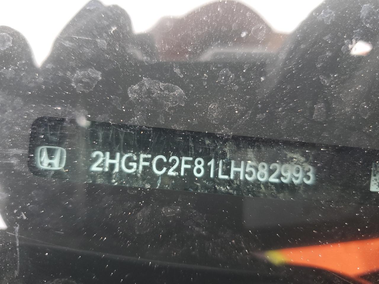 2020 Honda Civic Sport VIN: 2HGFC2F81LH582993 Lot: 67190315